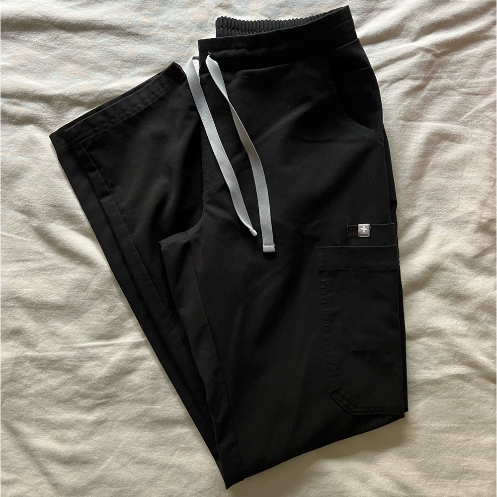 Figs Black Yola skinny scrub pants size XS